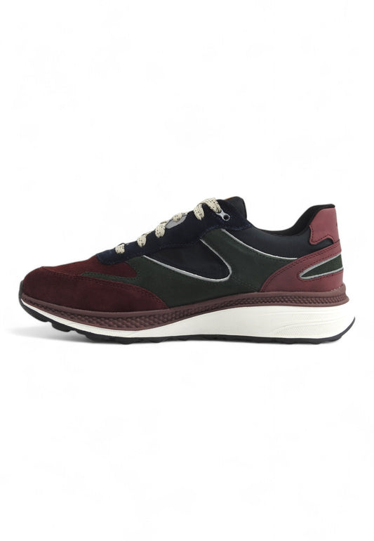 GEOX Running Suede Spherica Sneaker Uomo Wine U46HGA00022CA73X