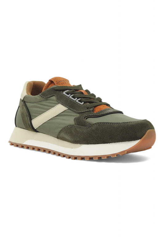 CAFENOIR Running Suede Sneaker Uomo Verde Multi PC6434