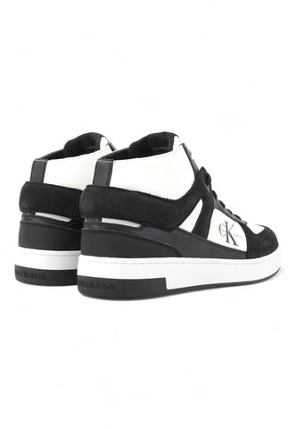 CALVIN KLEIN Basket Cupmid Laceup Sneaker Uomo Black Bright White YM0YM01109