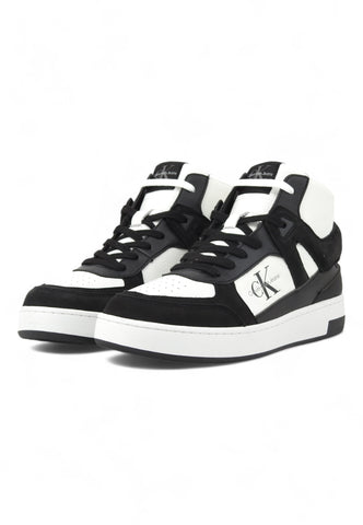 CALVIN KLEIN Basket Cupmid Laceup Sneaker Uomo Black Bright White YM0YM01109