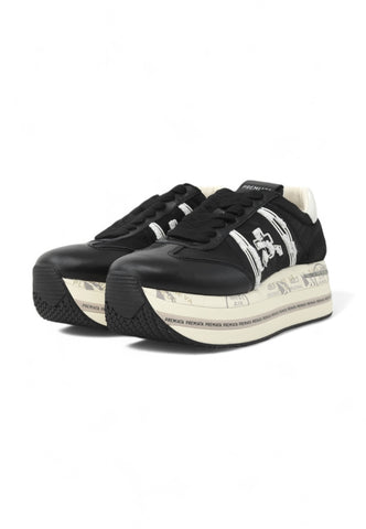 PREMIATA Running Sneaker Donna Black White BETH-6953