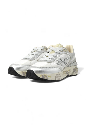 PREMIATA Running Sneaker Donna White Silver MOERUND-6993