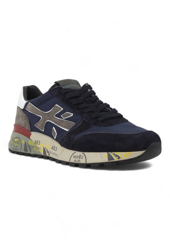 PREMIATA Running Suede Sneaker Uomo Blue Grey MICK-6421