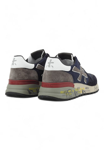 PREMIATA Running Suede Sneaker Uomo Blue Grey MICK-6421