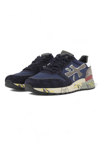 PREMIATA Running Suede Sneaker Uomo Blue Grey MICK-6421