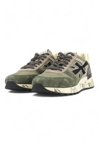 PREMIATA Running Suede Sneaker Uomo Green Blue MICK-6870