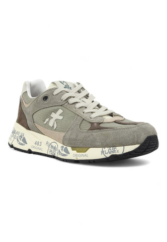 PREMIATA Running Suede Sneaker Uomo Green MASE-6627