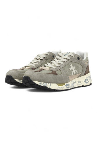 PREMIATA Running Suede Sneaker Uomo Green MASE-6627