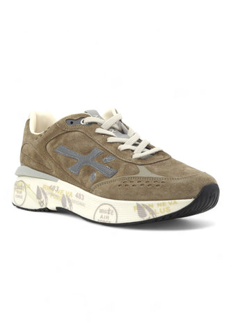 PREMIATA Running Suede Sneaker Uomo Grey Brown MOERUN-6891