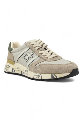 PREMIATA Running Suede Sneaker Uomo Light Blue LANDER-6983