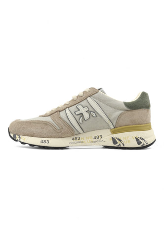 PREMIATA Running Suede Sneaker Uomo Light Blue LANDER-6983