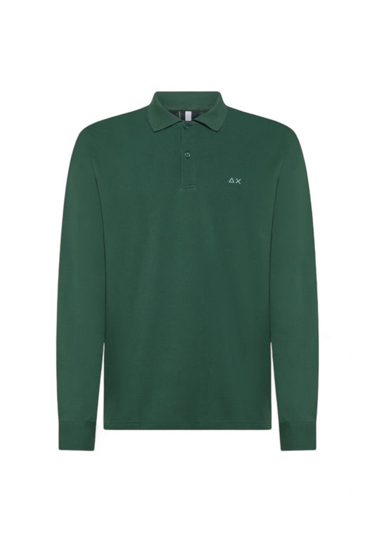 SUN68 POLO UOMO VERDE SCURO A44110