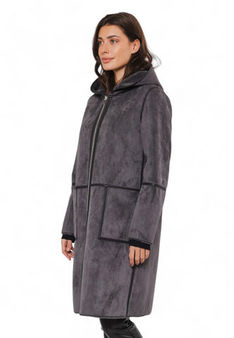 RINO&PELLE Cappotto Ecomontone Reversibile Grigio Scuro OVA7002412