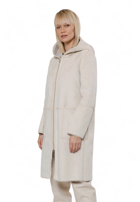 RINO&PELLE Cappotto Ecomontone Reversibile Beige Ecru OVA7002412