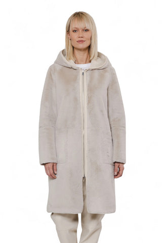 RINO&PELLE Cappotto Ecomontone Reversibile Beige Ecru OVA7002412