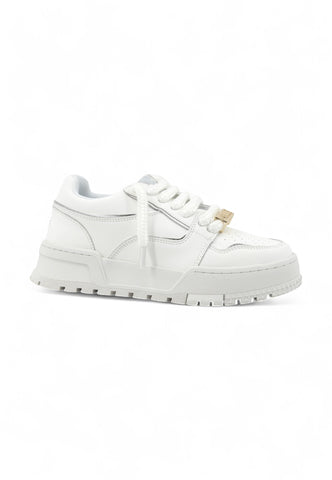 GAELLE Sneaker Donna Bianco Argento GACAM01121