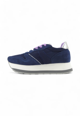 CAFENOIR Running Suede Sneaker Donna Blu DL6000