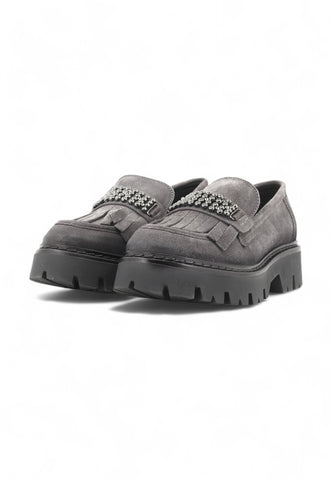 CAFENOIR Suede Mocassino Donna Asfalto FC6005