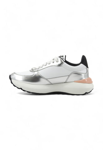 LOVE MOSCHINO Running Sneaker Donna Bianco Argento JA15465G0LIAN10A