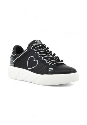 LOVE MOSCHINO Sneaker Donna Nero Bianco JA15324G0LIAO00A