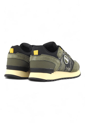 COLMAR Running Suede Sneaker Uomo Military Black Yellow TRAVISCAMU028