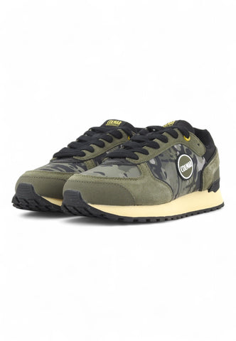 COLMAR Running Suede Sneaker Uomo Military Black Yellow TRAVISCAMU028