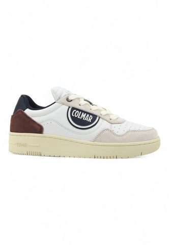 COLMAR Suede Sneaker Uomo White Navy AUSTINMASTER034