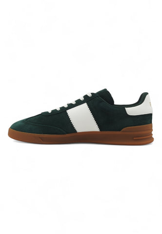 RALPH LAUREN Running Suede Sneaker Uomo Green White 809954903005