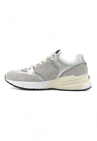 RALPH LAUREN Running Suede Sneaker Uomo Silver Multi 809944590005