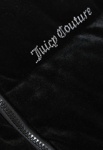 JUICY COUTURE Bomber Logo Strass Giacca Donna Nero MARGO80457