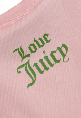 JUICY COUTURE T-Shirt Slogan Donna Rosa JUICYGIRL00497