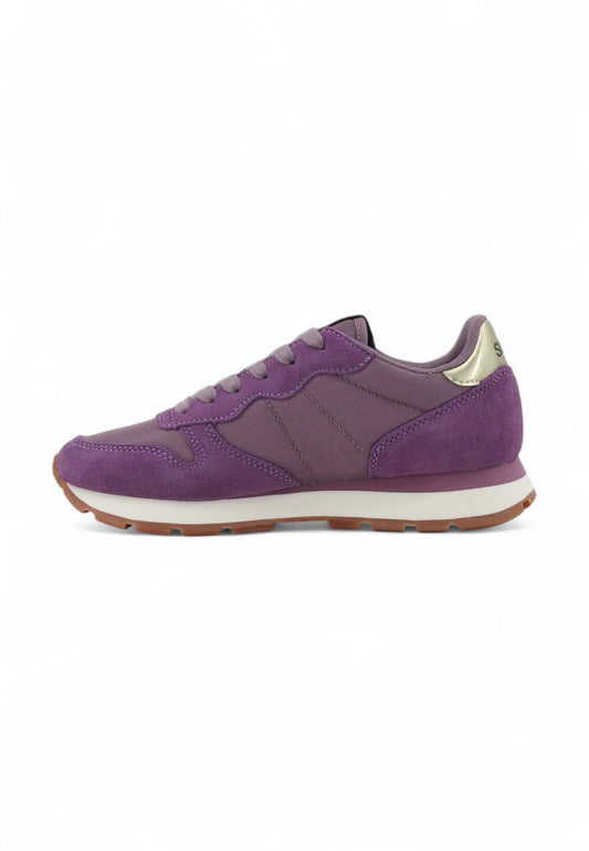 SUN68 Running Ally Gold Silver Sneaker Donna Viola Z44202