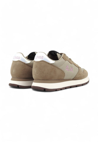 SUN68 Running Ally Solid Nylon Sneaker Donna Marrone Z44201