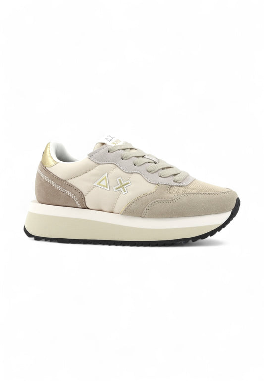 SUN68 Running Big Ally Solid Sneaker Donna Beige Z44216