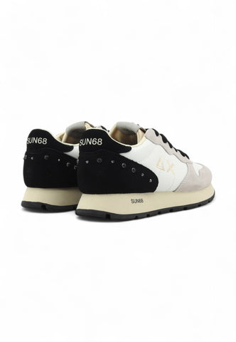 SUN68 Running Borchie Ally Studs Sneaker Donna Bianco Z44206