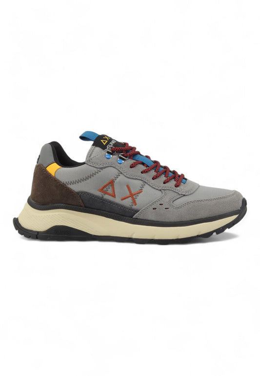 SUN68 Fire And Lamping Sneaker Uomo Grigio Z44128