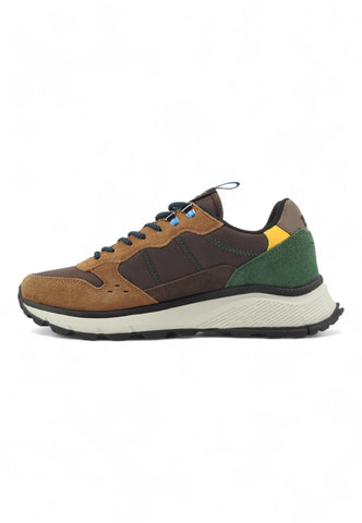 SUN68 Fire And Lamping Sneaker Uomo Marrone Z44128