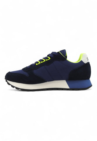 SUN68 Running Jacky Fluo Sneaker Uomo Blu Z44115