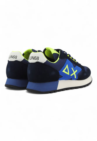 SUN68 Running Jacky Fluo Sneaker Uomo Blu Z44115