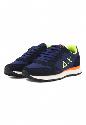 SUN68 Running Tom Fluo Sneaker Uomo Blu Z44102