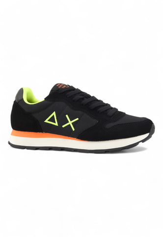 SUN68 Running Tom Fluo Sneaker Uomo Nero Z44102