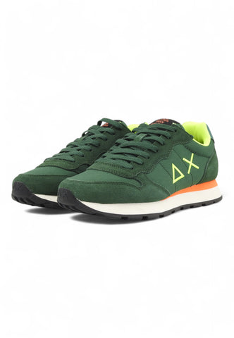 SUN68 Running Tom Fluo Sneaker Uomo Verde Z44102