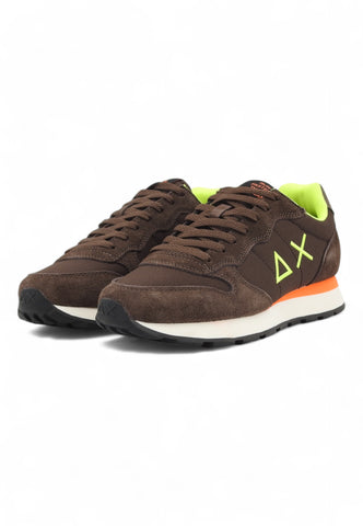 SUN68 Sneaker Tom Fluo Sneaker Uomo Marrone Z44102