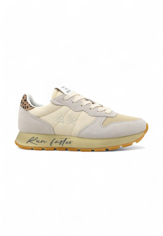 SUN68 Running Ally Vintage Sneaker Donna Beige Z44207