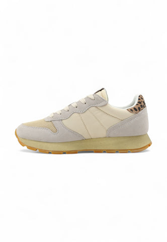 SUN68 Running Ally Vintage Sneaker Donna Beige Z44207