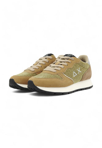 SUN68 Running Ally Glitter Sneaker Donna Oro Z44204