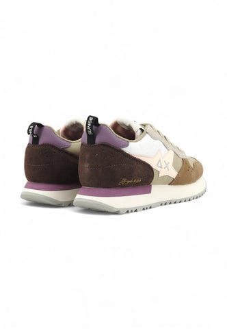 SUN68 Running Multicolor Sneaker Donna Beige Z44209