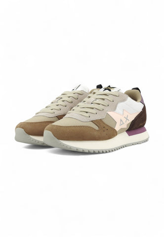 SUN68 Running Multicolor Sneaker Donna Beige Z44209