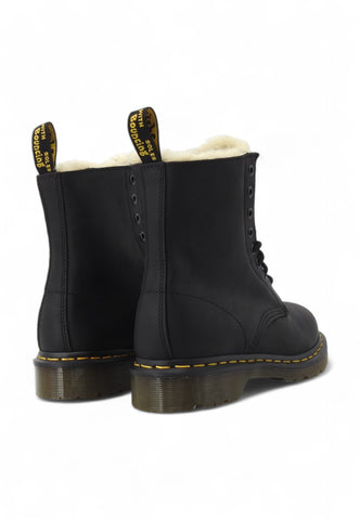 DR. MARTENS Anfibio Lacci Pelo Interno Stivaletto Donna Nero 1460-SERENA-21797001