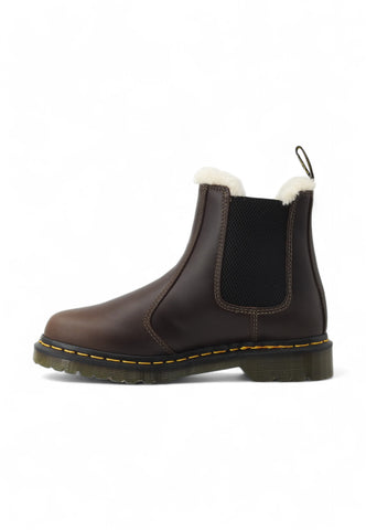 DR. MARTENS Polacco Smooth Pelo Interno Stivaletto Donna Marrone 2976-LEONORE-32016777